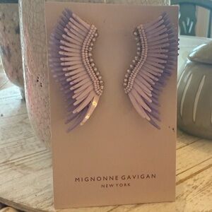 Mignonne Gavigan Purple Wing Earrings
